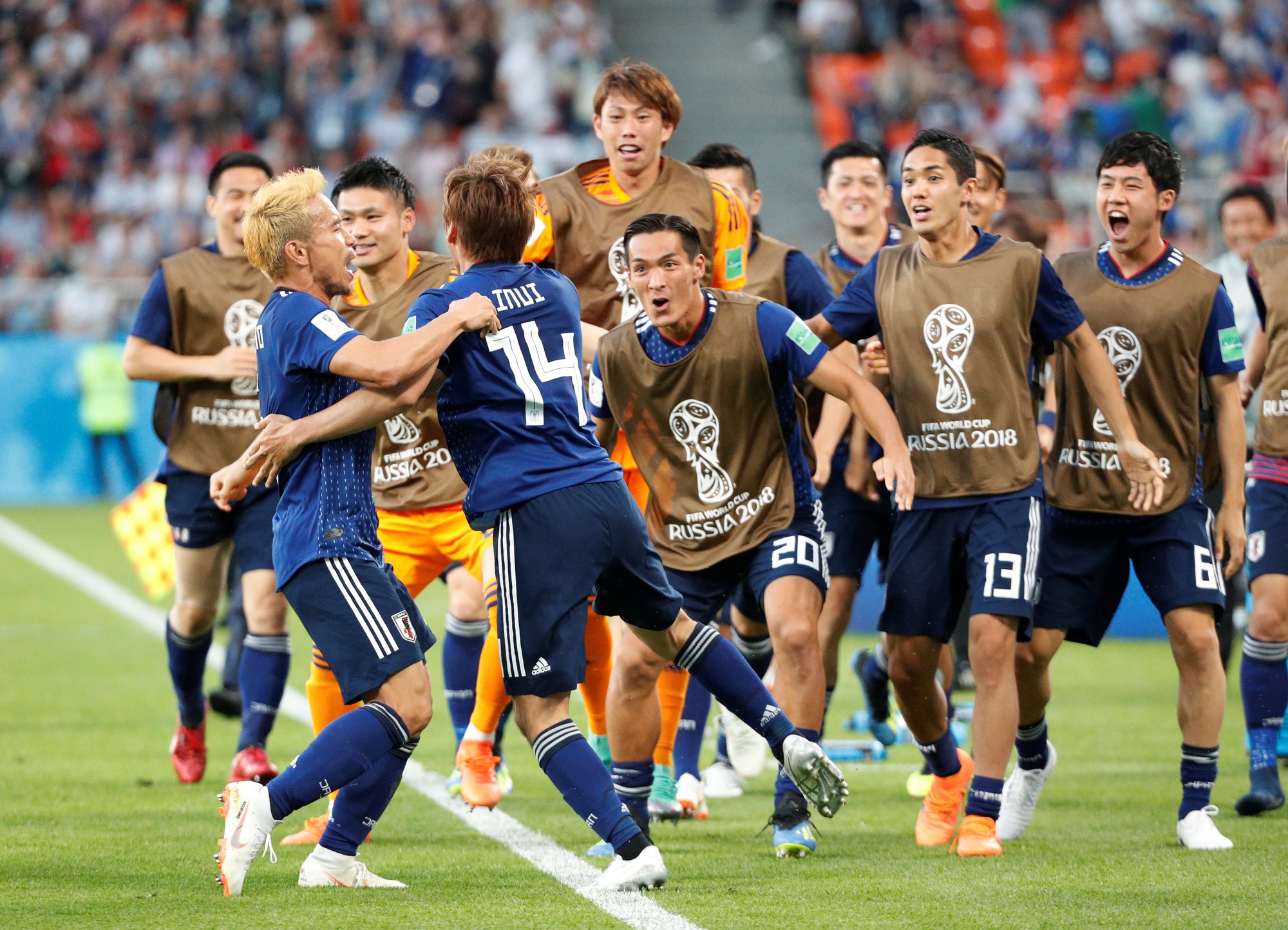 Nhật Bản là đại diện thay mặt châu Á duy nhất tại vòng 16 World Cup 2018
