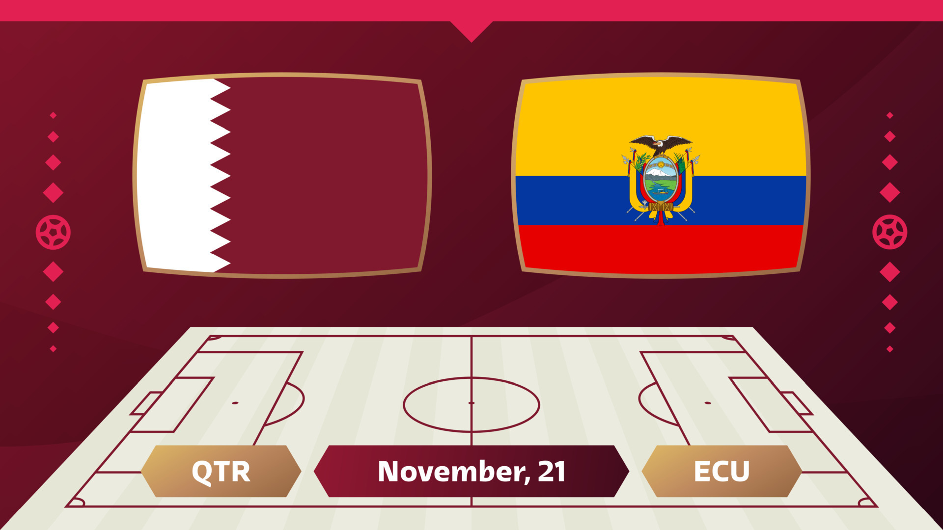 Đội hình ra sân Qatar vs Ecuador 