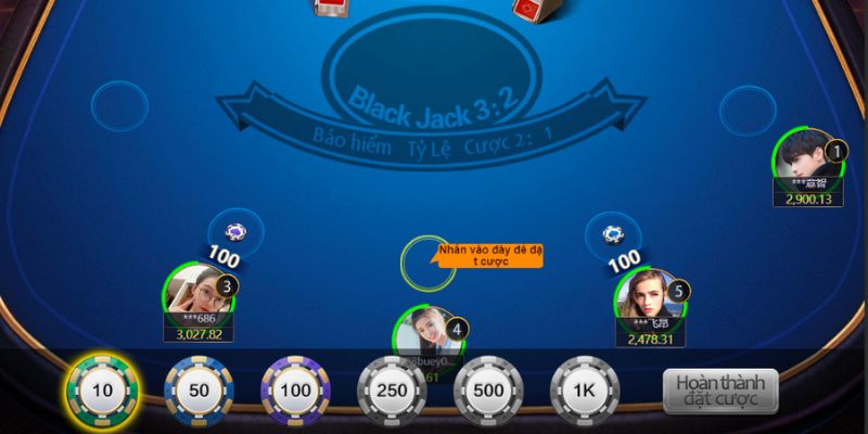 Chơi Blackjack tại V8 Club